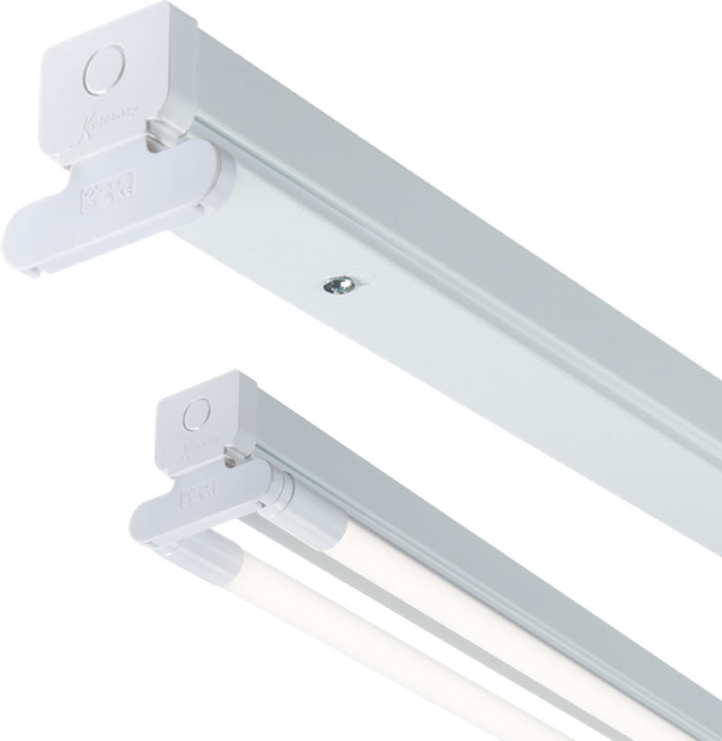 230V T8 Twin LED-Ready Batten Fitting 1225mm (4ft) (without a ballast or driver)