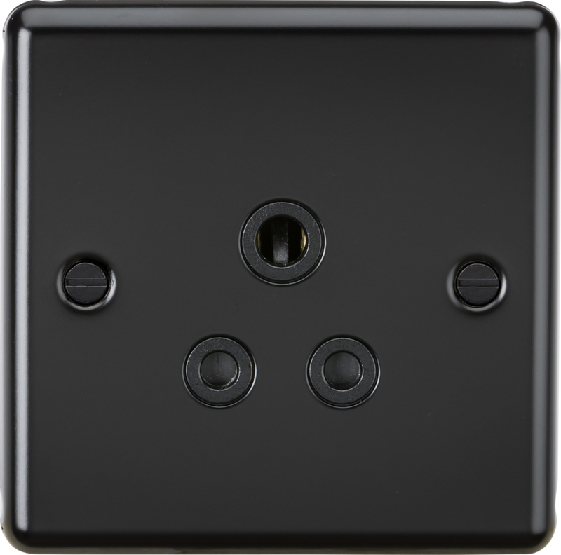 5A Unswitched Socket - Matt Black