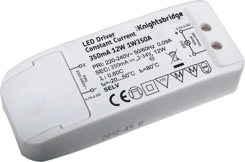 IP20 350mA 12W LED Driver - Constant Current