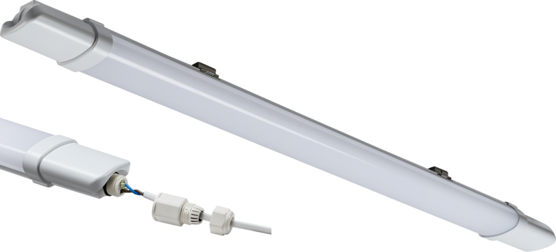 TorlanECO Fast Fix 230V IP65 2FT 720mm 18W LED Batten - 4000K