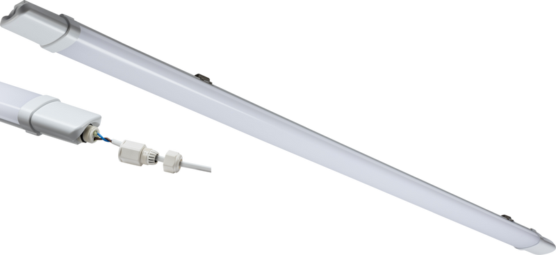 TorlanECO Fast Fix 230V IP65 4FT 1250mm 36W LED Batten - 5700K