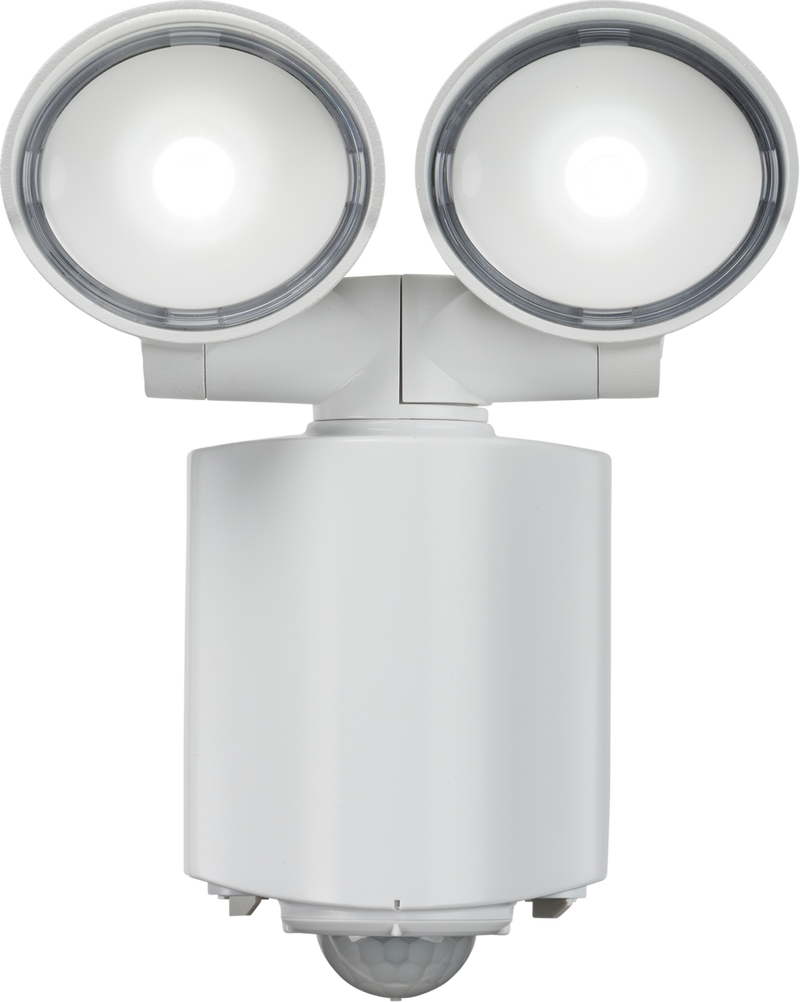 230V IP55 Twin Spot LED Security Light - White