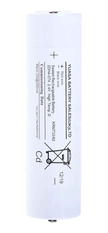 2 Cell Ni-Cad 2.4V 4Ah Side By Side Battery Pack