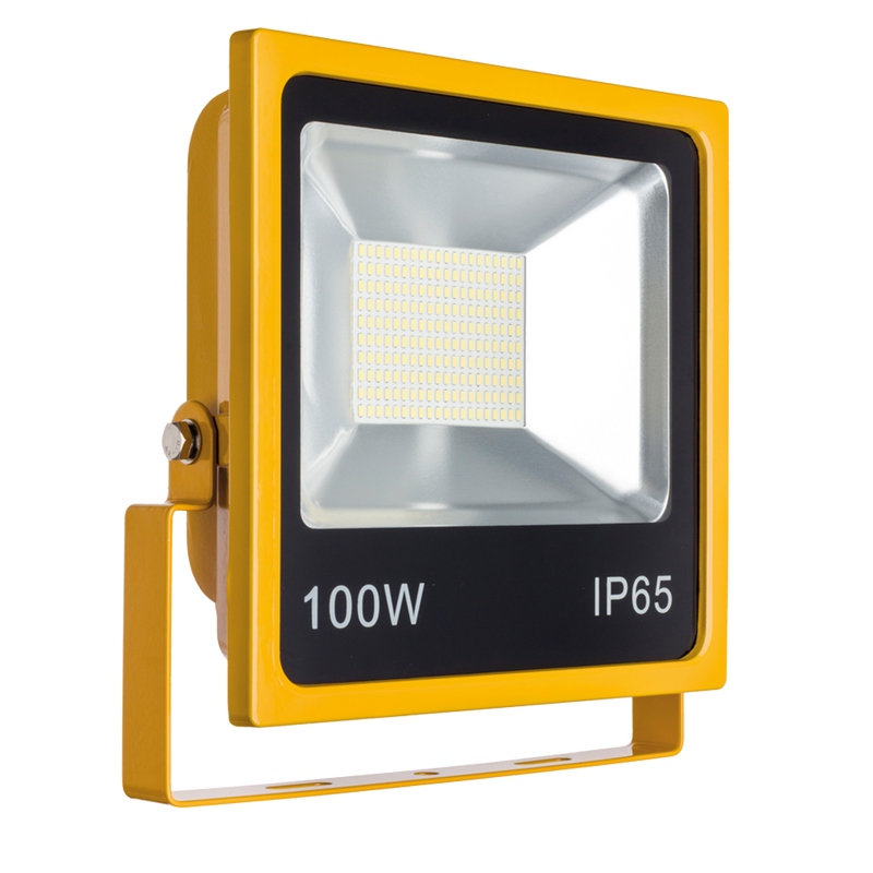 100W SMD LED Floodlight 6500K Yellow