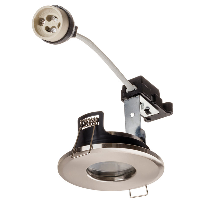 Hoop Plus Downlight Die Cast GU10 IP65 Satin Chrome