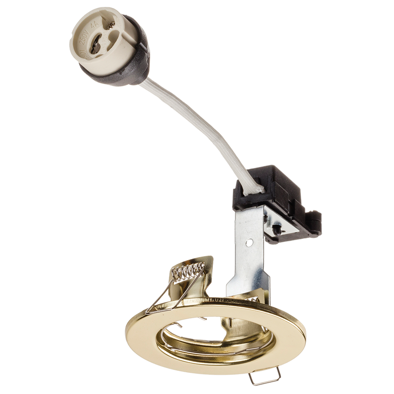 Hoop Downlight Steel GU10 Fixed Brass