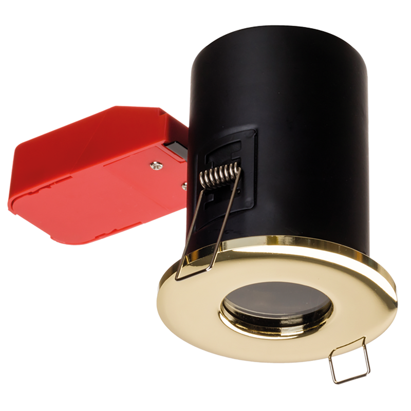 Ignis Plus Fire Rated Downlight GU10 IP65 Brass