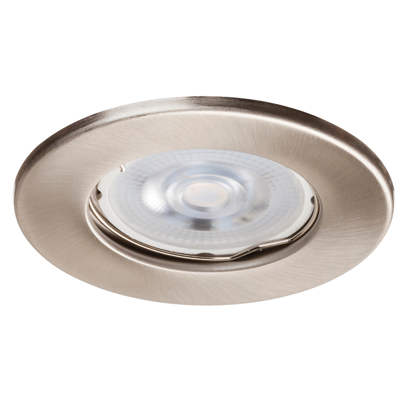 Ignis Fire Rated Downlight Steel GU10 Fixed Satin Chrome