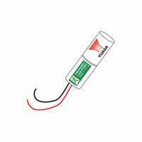 2 Cell Ni-Cad 2.4V 4Ah Stick Battery Pack