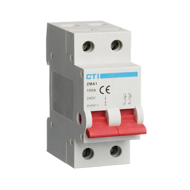 CTI Main Switch – Double Pole 100A