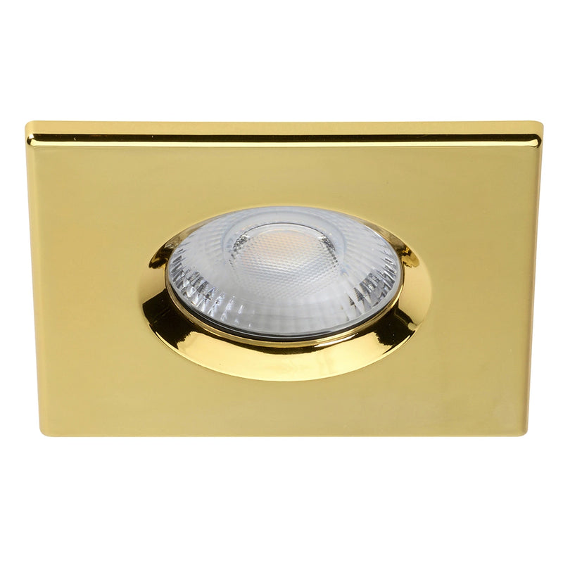 Stellar FR Downlight Bezel Attachment Square Polished Brass